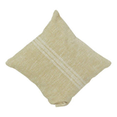 Textured Cotton Cushion Cover – Minimalist Solid Beige Pillow Cover with Woven Detail | 18x18 Inch