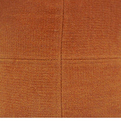 Rust Velvet Cushion Cover | 45x45 cm Decorative Throw Pillow Cover | Minimal Modern Sofa Cushion