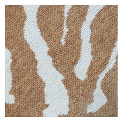 Jacquard Zebra Kissenbezug 45x45 cm | Strukturierte Baumwollmischung | Moderner neutraler Deko-Kissenbezug