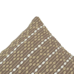 Handwoven Textured Cotton Cushion Cover 45x45 cm | Boho Neutral Decorative Pillow Cover with Embroidered Dot Pattern