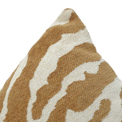Jacquard Zebra Kissenbezug 45x45 cm | Strukturierte Baumwollmischung | Moderner neutraler Deko-Kissenbezug