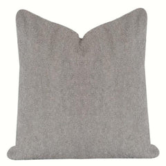 Minimalist Textured Cotton Cushion Cover – Solid Neutral Grey | Modern Sofa Pillow Cover | 18x18 Inch