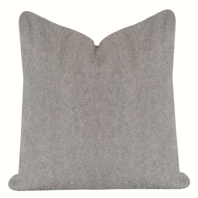 Minimalist Textured Cotton Cushion Cover – Solid Neutral Grey | Modern Sofa Pillow Cover | 18x18 Inch