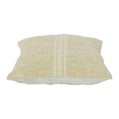 Textured Cotton Cushion Cover – Minimalist Solid Beige Pillow Cover with Woven Detail | 18x18 Inch