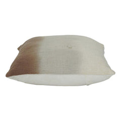 Ombre Baumwoll-Kissenbezug – Beige-Braun-Farbverlauf | Minimalistischer strukturierter Kissenbezug | 45x45 cm