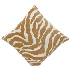 Jacquard Zebra Kissenbezug 45x45 cm | Strukturierte Baumwollmischung | Moderner neutraler Deko-Kissenbezug