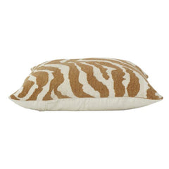 Jacquard Zebra Kissenbezug 45x45 cm | Strukturierte Baumwollmischung | Moderner neutraler Deko-Kissenbezug