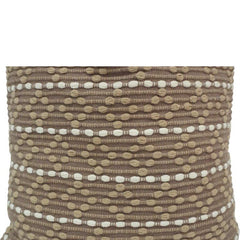 Handwoven Textured Cotton Cushion Cover 45x45 cm | Boho Neutral Decorative Pillow Cover with Embroidered Dot Pattern