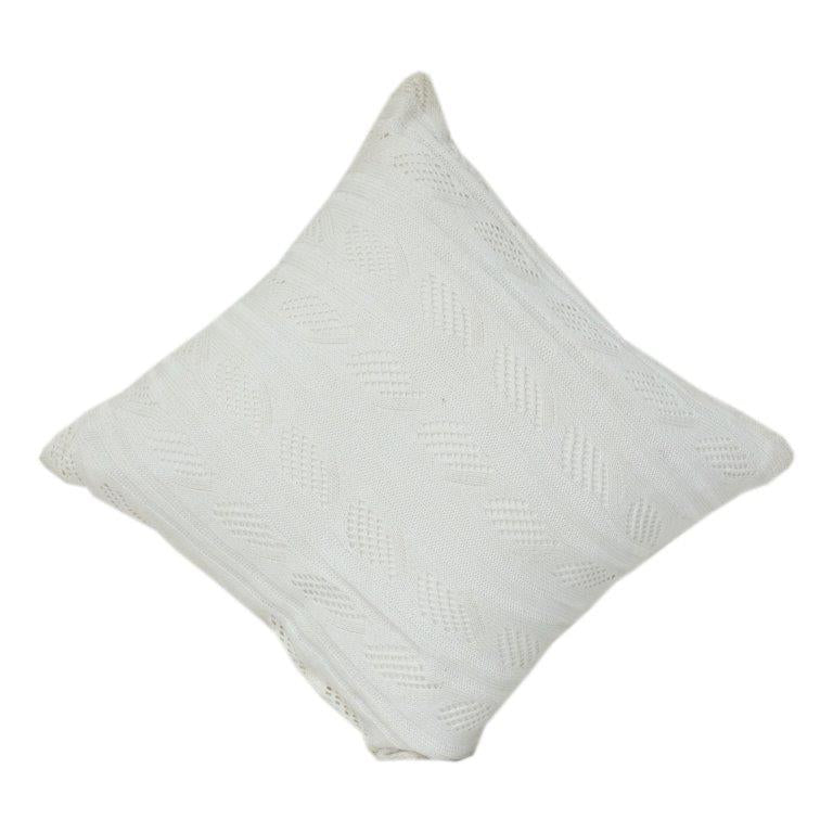 Soft Knitted Cushion Cover 45x45 cm – Premium Cotton Textured Throw Pillow Cover