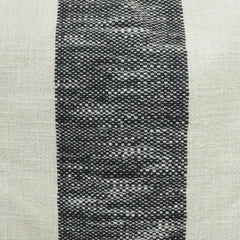 Rustic Woven Stripe Cotton Cushion Cover – Black & Natural Lumbar Pillow Cover 35x50 cm