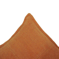 Rust Velvet Cushion Cover | 45x45 cm Decorative Throw Pillow Cover | Minimal Modern Sofa Cushion
