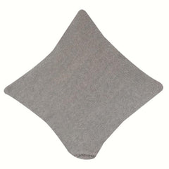 Minimalist Textured Cotton Cushion Cover – Solid Neutral Grey | Modern Sofa Pillow Cover | 18x18 Inch