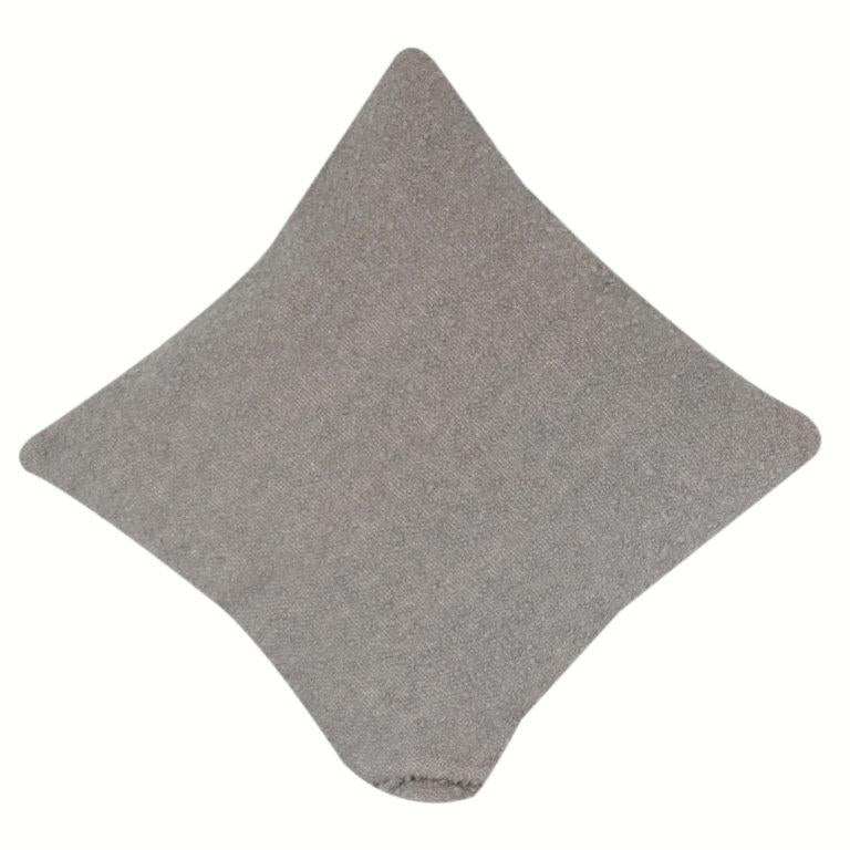 Minimalist Textured Cotton Cushion Cover – Solid Neutral Grey | Modern Sofa Pillow Cover | 18x18 Inch