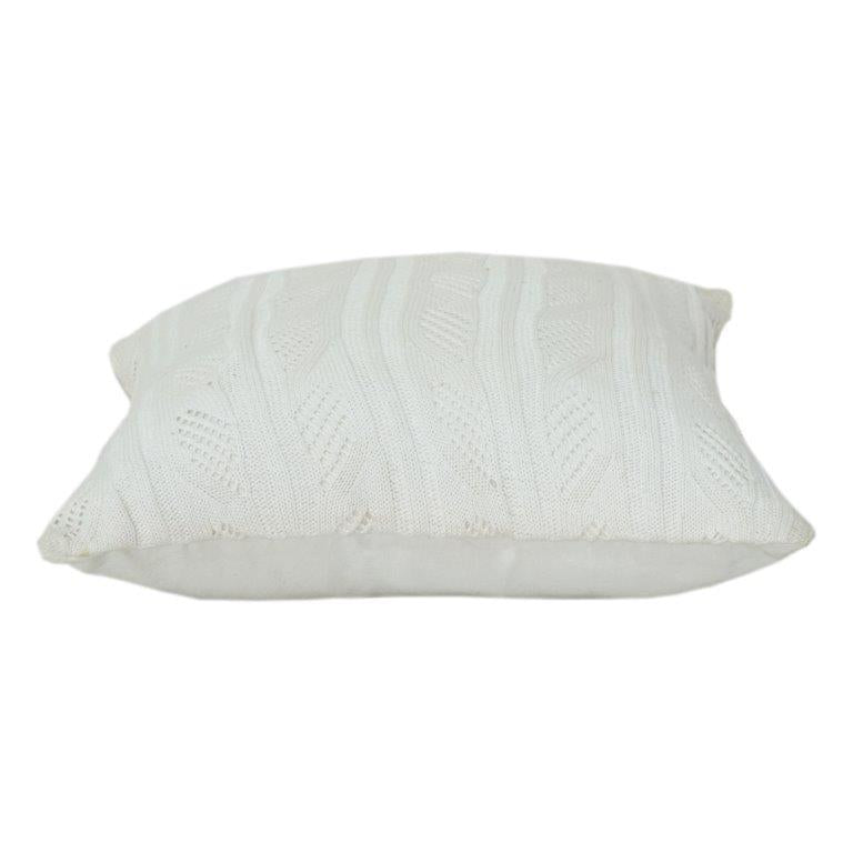 Soft Knitted Cushion Cover 45x45 cm – Premium Cotton Textured Throw Pillow Cover