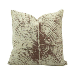 Jacquard Cotton Cushion Cover 45x45 cm | Abstract Sunburst Woven Cushion Cover | Neutral Decorative Throw Pillow Cover for Sofa & Living Room