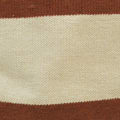 Handmade Cotton Striped Cushion Cover 45x45 cm | Minimal Woven Throw Pillow Cover | Neutral Boho Home Décor