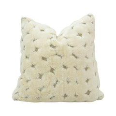Ivory Tufted Cotton Cushion Cover 45x45 cm | Soft Textured Geometric Throw Pillow Cover | Modern Boho Home Décor