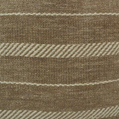 Handwoven Striped Cotton Cushion Cover | Beige Boho Throw Pillow Cover | 45x45 cm