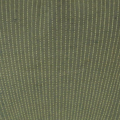 Sage Green Embroidered Cotton Cushion Cover | Textured Stripe Design | 45x45 cm