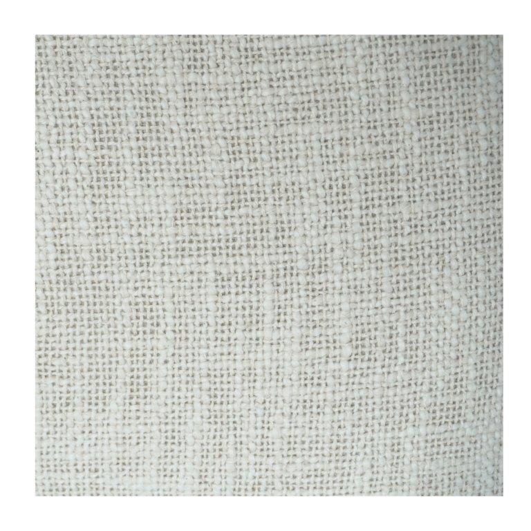 Handwoven Cotton Cushion Cover with Tassels | Minimal Textured Boho Throw Pillow Cover | Neutral Beige 18x18 Inch