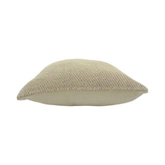 Handwoven Herringbone Cotton Cushion Cover – Beige | 45x45 cm Decorative Throw Pillow Cover