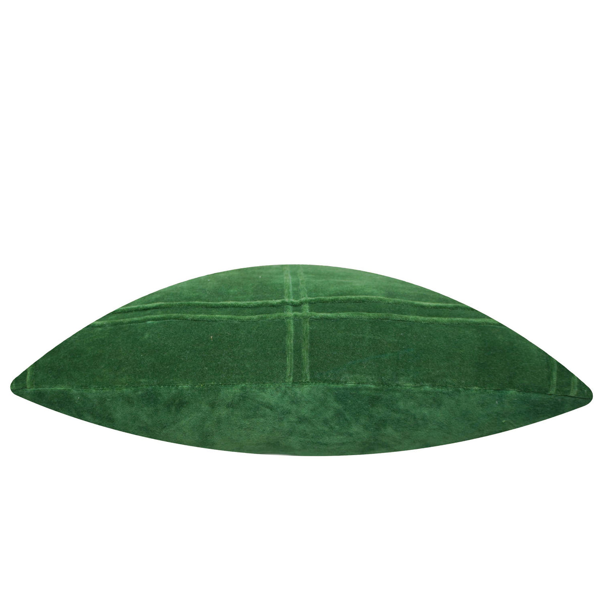 Luxury Green Velvet Cushion Cover 45x45 cm | Textured Panel Design | Premium Decorative Sofa & Bed Cushion Cover