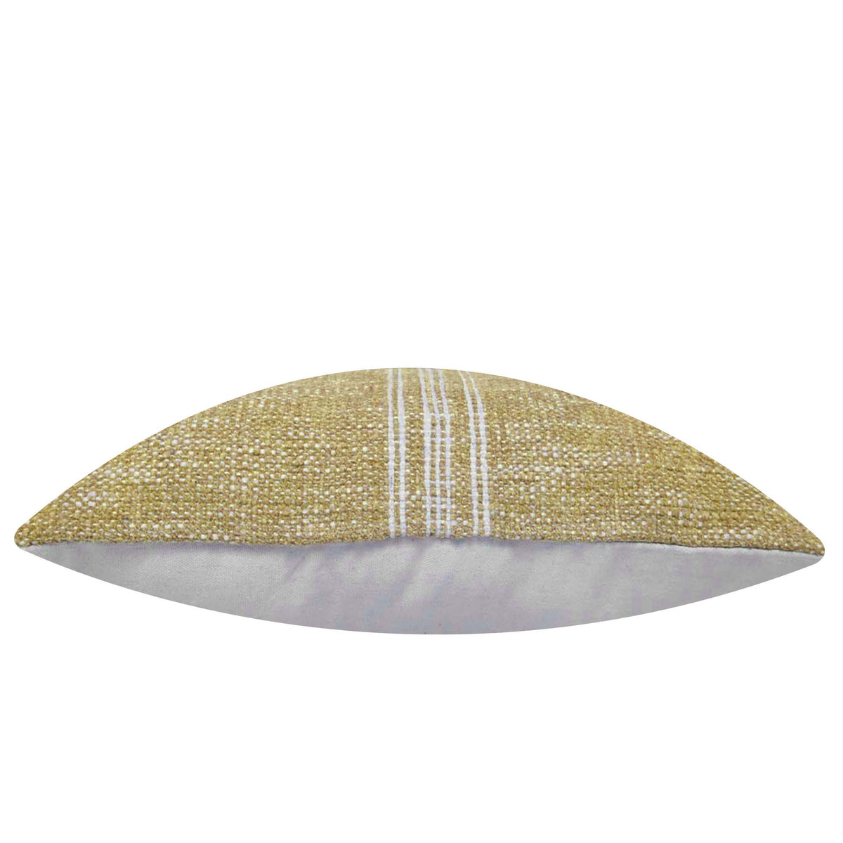 Handwoven Mustard & Ivory Textured Cushion Cover 45 x 45 cm