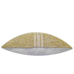 Handwoven Mustard & Ivory Textured Cushion Cover 45 x 45 cm