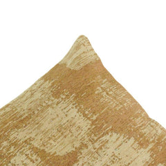 Golden Beige Jacquard Cotton Cushion Cover – Textured Abstract Design | 45x45 cm