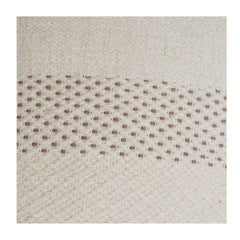 Handwoven Cotton Cushion Cover with Textured Stripes | Neutral Beige & Brown Geometric Design | 18x18 Inch