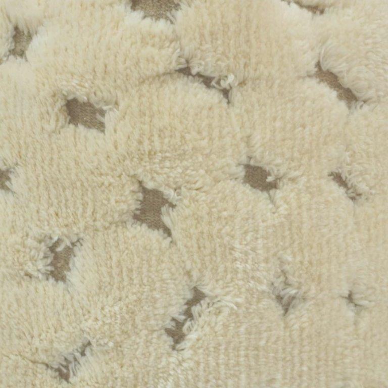 Ivory Tufted Cotton Cushion Cover 45x45 cm | Soft Textured Geometric Throw Pillow Cover | Modern Boho Home Décor