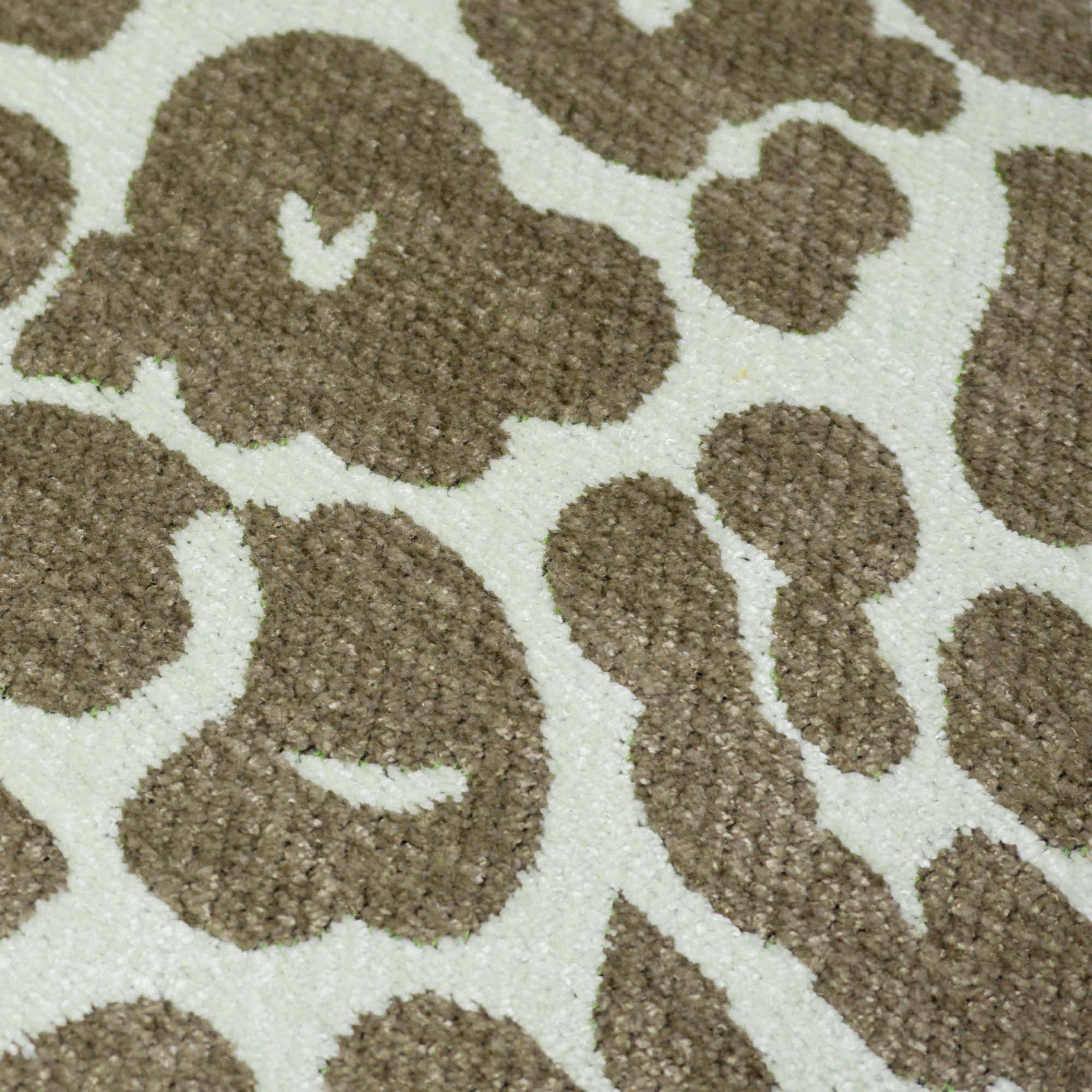 Jacquard Leopard Pattern Cushion Cover 45x45 cm | Woven Cotton Blend Decorative Throw Pillow Cover | Beige & Ivory Animal Print | Hidden Zipper