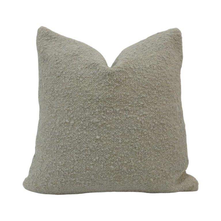 Luxury Bouclé Cushion Cover 45x45 cm | Soft Textured Throw Pillow Cover | Neutral Beige Decorative Cushion for Sofa & Bed - Bulk manufacturer & supplier from Panipat, India