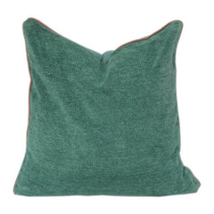 Emerald Textured Cotton Cushion Cover | Minimal Solid Woven Accent Pillow Cover | Modern Home Décor (18x18 Inch)