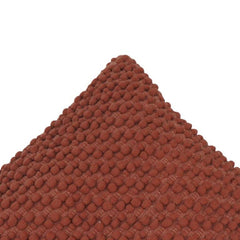 Rust Textured Bubble Weave Polyester Cushion Cover | 45 x 45 cm Decorative Throw Pillow Cover for Sofa & Living Room