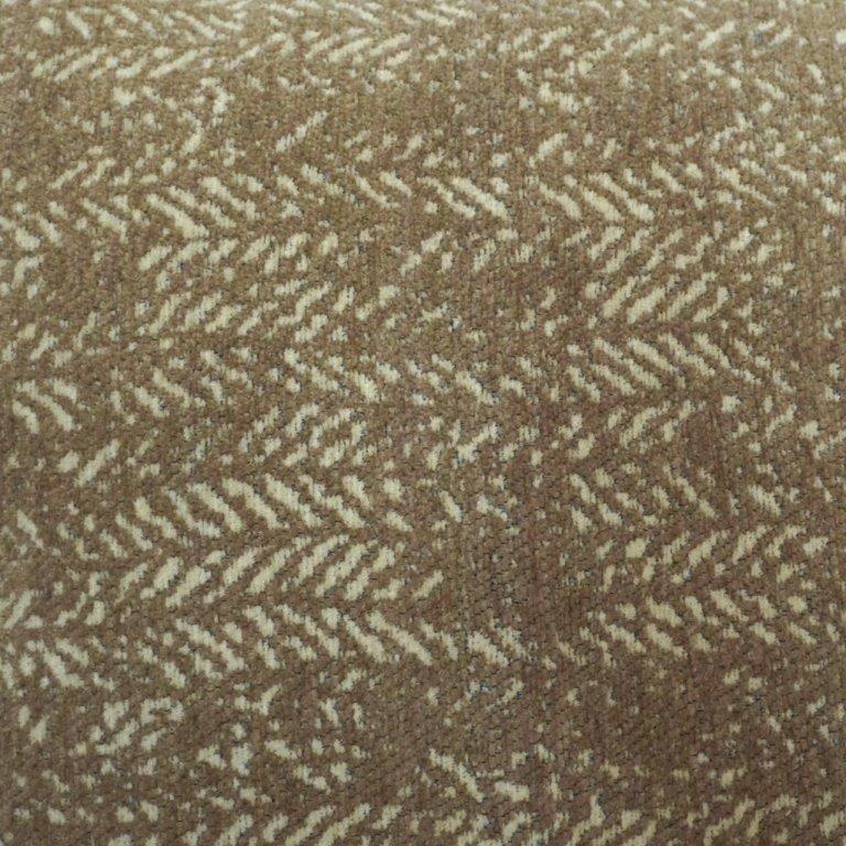 Jacquard Cotton Cushion Cover 45x45 cm | Textured Woven Decorative Pillow Cover | Beige Geometric Design