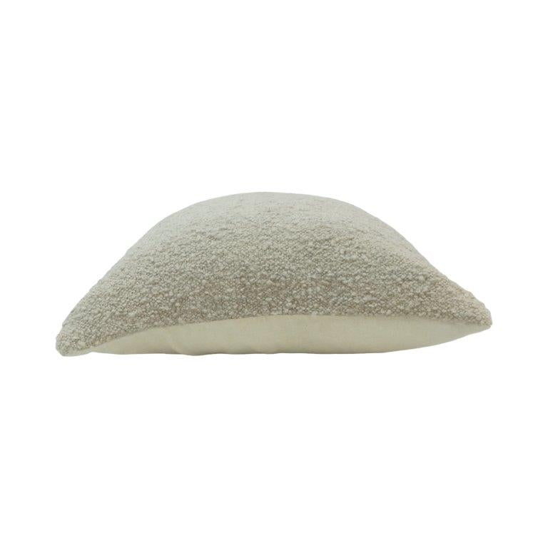 Luxury Bouclé Cushion Cover 45x45 cm | Soft Textured Throw Pillow Cover | Neutral Beige Decorative Cushion for Sofa & Bed - Bulk manufacturer & supplier from Panipat, India