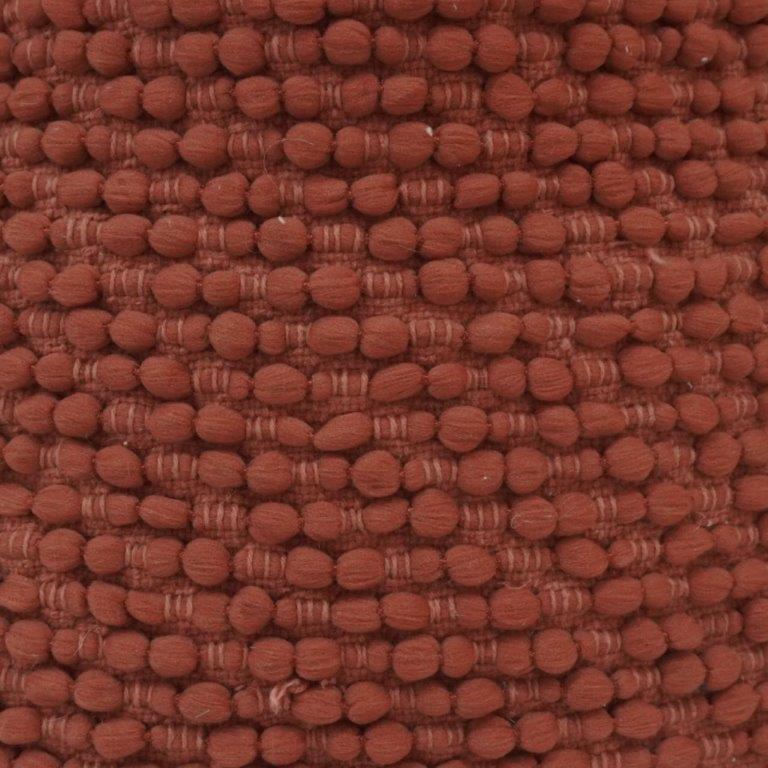 Rust Textured Bubble Weave Polyester Cushion Cover | 45 x 45 cm Decorative Throw Pillow Cover for Sofa & Living Room - Bulk manufacturer & supplier from Panipat, India