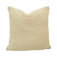 Handwoven Niwar Cotton Cushion Cover – Natural Textured Weave | 45 x 45 cm (18 x 18 Inch)