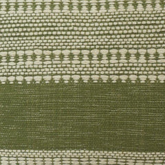 Handmade Olive Green Woven Cotton Cushion Cover – Textured Stripe Lumbar Pillow 35x50 cm