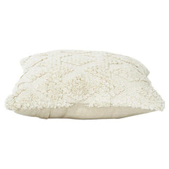 Housse de Coussin Texturée en Coton Faite Main 45x45 cm | Coussin Déco Touffeté Boho Neutre | Décoration Intérieure Minimaliste