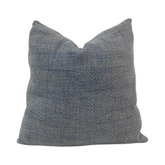 Textured Blue Woven Cushion Cover – Premium Cotton Decorative Pillow Cover | 45x45 cm