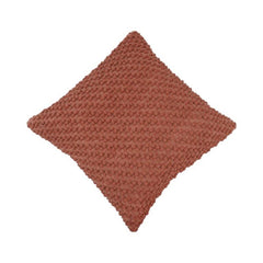 Rust Textured Bubble Weave Polyester Cushion Cover | 45 x 45 cm Decorative Throw Pillow Cover for Sofa & Living Room