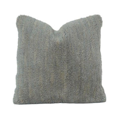 Grey Plush Faux-Fur Cushion Cover 45x45 cm