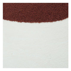 Abstract Embroidered Cotton Cushion Cover 45x45 cm – Modern Textured Decorative Pillow Case in Earthy Tones
