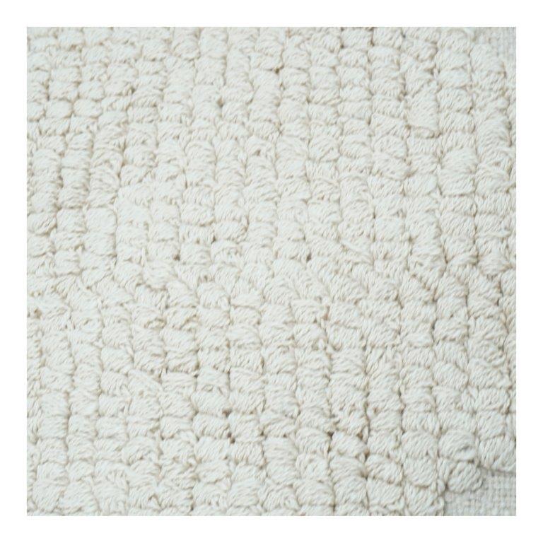 Handwoven Cotton Cushion Cover with Tufted Diamond Pattern & Tassels – 45x45 cm | Neutral Boho Decorative Pillow - Bulk manufacturer & supplier from Panipat, India