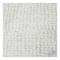 Handgewebter Baumwollkissenbezug mit getuftetem Rautenmuster & Quasten – 45x45 cm | Neutrales Boho Dekokissen