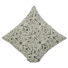 Printed Cotton Cushion Cover 45x45 cm – Elegant Floral Vine Pattern in Neutral Tones | Soft & Durable Home Décor Accent