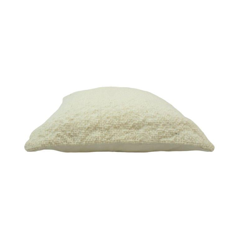 Handmade Cotton Cushion Cover 45x45 cm | Minimal Textured Ivory Throw Pillow Cover | Soft Woven Decorative Cushion