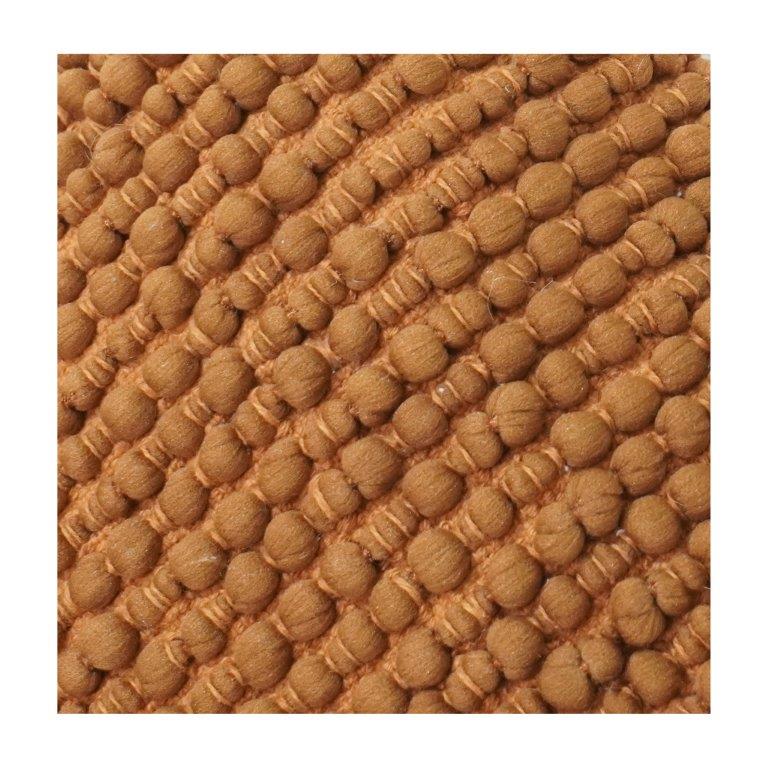 Mustard Textured Tufted Cotton Cushion Cover | Handwoven Bubble Design | Modern Boho Decorative Pillow Cover 18x18 Inch